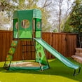 thumbnail image 2 of gobaplay SummitPro Climbing Tower, Outdoor Backyard Playset with Slide for Kids 6+, Green, 2 of 8
