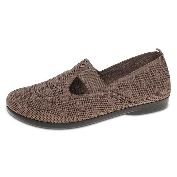 Xiaoxatg Comfortable Women's Casual On Shoes with Breathable Hollow Design for Everyday Use with Shorts Pants and Jeans in Spring Summer and Fall 6 Coffee