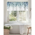 thumbnail image 6 of Blue Green Eucalyptus Kitchen Valances for Windows Rustic Watercolor Leaves Floral Valance Curtains&nbsp; for Kitchen /Living Room/Bedroom/ Bathroom Decor, 42"x12 " ,Rod Pocket 1 Panel,, 6 of 7