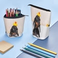 thumbnail image 5 of Lsque Dachshund Sitting in Bathtub Pattern Telescopic Pencil Bag Pen Holder Stationery Case, Stand-up Retractable Transformer Bag Organizer, 5 of 6