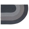 thumbnail image 3 of Better Trends 7-Piece Braided Rug Set, 100% Polypropylene Indoor Area Rugs, Durable & Reversible – Alpine Collection, Gray Stripe, 3 of 7