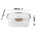 thumbnail image 4 of Food Storage Container, Food Keeper Box, Plastic, 1.5 Quart Capacity, Transparent, Microwave Safe, for Vegetables, Baked Goods, and Snacks, Home, Picnic, and Travel Use, by FAJHHA, 4 of 5