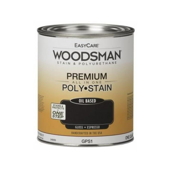 1 qt. Woodsman Stain & Polyurethane In One Oil-Base Gloss Stain, Espresso