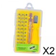 thumbnail image 1 of Juego De 2 Destornilladores De Precisión Para Reparación De Ordenadores, Teléfonos Móviles, Relojes Y Gafas, Color Amarillo, 1 of 8
