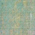 thumbnail image 3 of HomeRoots 626263 8 x 10 ft. Teal Blue Yellow & Orange Abstract Washable Transitional Indoor & Outdoor Rectangle Area Rug, 3 of 9