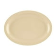 thumbnail image 3 of G.E.T. Melamine Plastic Oval Serving / Dinner Platter, 13.25" x 9.75", Tan (Set of 12), 3 of 3