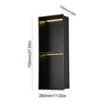 thumbnail image 2 of Kagrote Matte Black 304 Stainless Steel Vertical Shower Niche with LED Light, 27.5x11x5 Inches, for Bathroom Storage and Decoration, 2 of 6