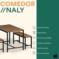 thumbnail image 2 of Mubson Comedor con 2 Taburetes. Antecomedor Naly Beige, 2 of 5