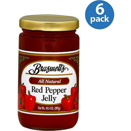 Braswell's Red Pepper Jelly, 10.5 oz, (Pack of 6)
