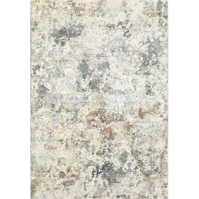 Dynamic Rugs CO46520236464 3 ft. 11 in. x 5 ft. 7 in. Couture 52023 Rectangle Contemporary Area Rug - 6464 Grey & Blue