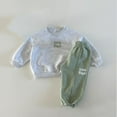 thumbnail image 4 of Gerichy Toddler Baby Boy Clothes Fall Winter Outfit, Baby Boys Outfit 2PCS Baby And Toddler Boy Girl Baby Pullover Leg Binding Pants Contrasting Colors Trendy Cotton Hoodie Sports Two Piece Set, 4 of 5
