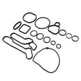 thumbnail image 6 of 93186324 For Chevrolet For Cruze For Aveo Engine Oil Cooler Gasket Seal Suit High Quality Set Of 15 Gaskets Car Parts, 6 of 9