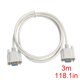 thumbnail image 2 of Methold Universal 1,5/3/5M F/F Serial RS232 Cable de módem nulo a DB9 FTA conexión cruzada 9 pines COM convertidor de Cable de Juegos de teclado y mouse para computadora 3 metros y blanco 3 metros, 2 of 6