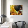 thumbnail image 4 of Nawypu Premium Canvas Wall Art African American Abstract Art Modern Decorative Artwork Black Queen Woman Graffiti Design Abstract Afro Hairstyle Artwork Painting, 4 of 6