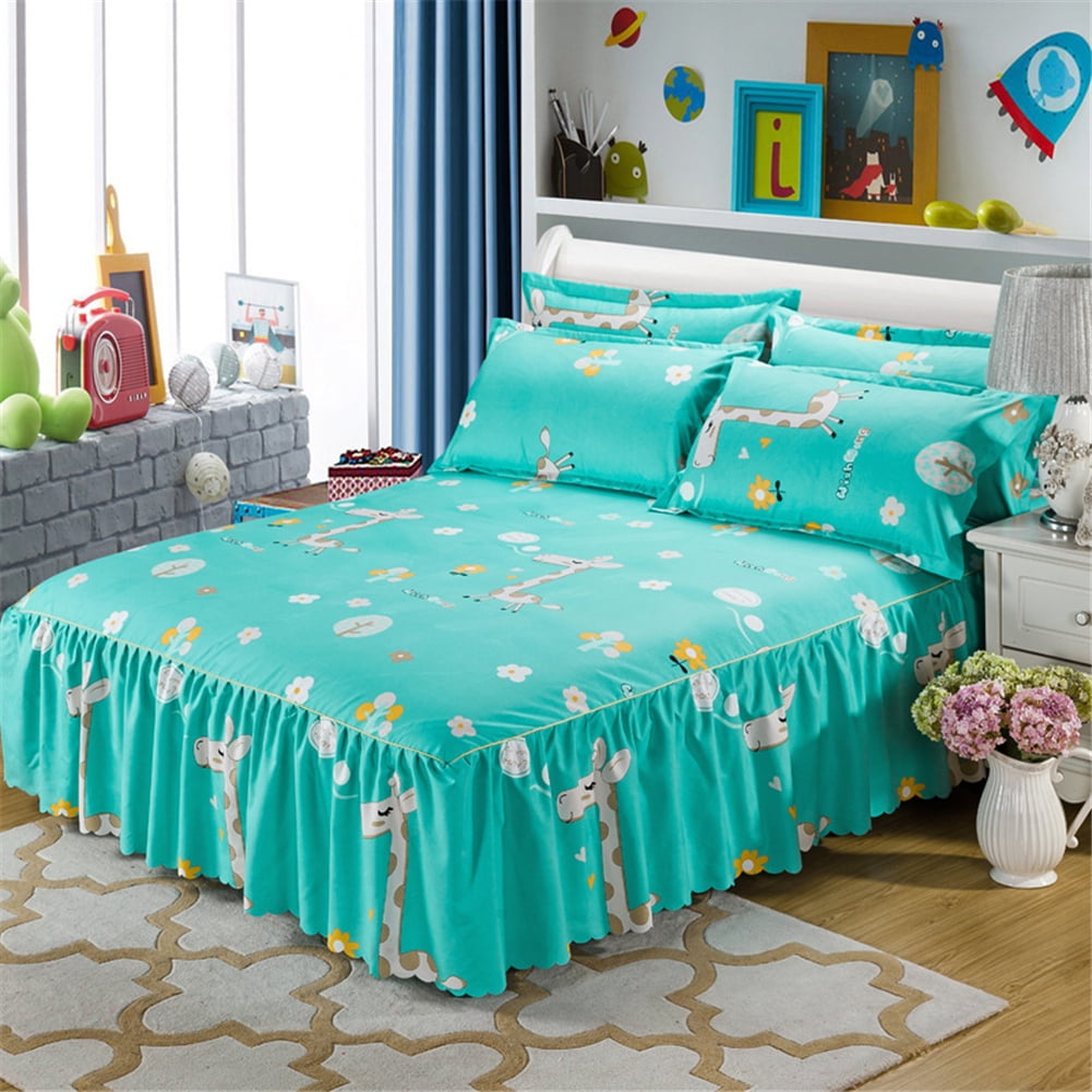 Child Interest Series of Sueded Nonslip Bed Skirt Queen Bed Bed Skirt
