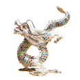 thumbnail image 4 of Mini figura de dragón, estatua de dragón, escultura de dragón, escultura de Animal para festivales de primavera, escritorio de oficina, regalos de año Blanco, 4 of 10