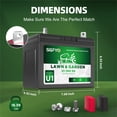 thumbnail image 3 of SGFYO U1 Riding Lawn Mower Battery,12V 25Ah 360CCA Maintenance Free AGM Garden Tractors Batteries,Fit for Craftsman,John Deere,Toro,Cub Cadet,Ariens, 3 of 8