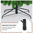 thumbnail image 4 of Yaheetech 4.5ft Artificial Christmas Tree with Incandescent Warm White Lights, Pure Green, 4 of 9