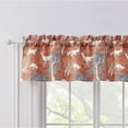thumbnail image 2 of Greenland Home Fashions Barefoot Bungalow Menagerie Window Valance - 84x16", Saffron, 2 of 7