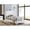 As shown, variant on HMYG Felicity White High Gloss Wood Twin LED Panel Bed