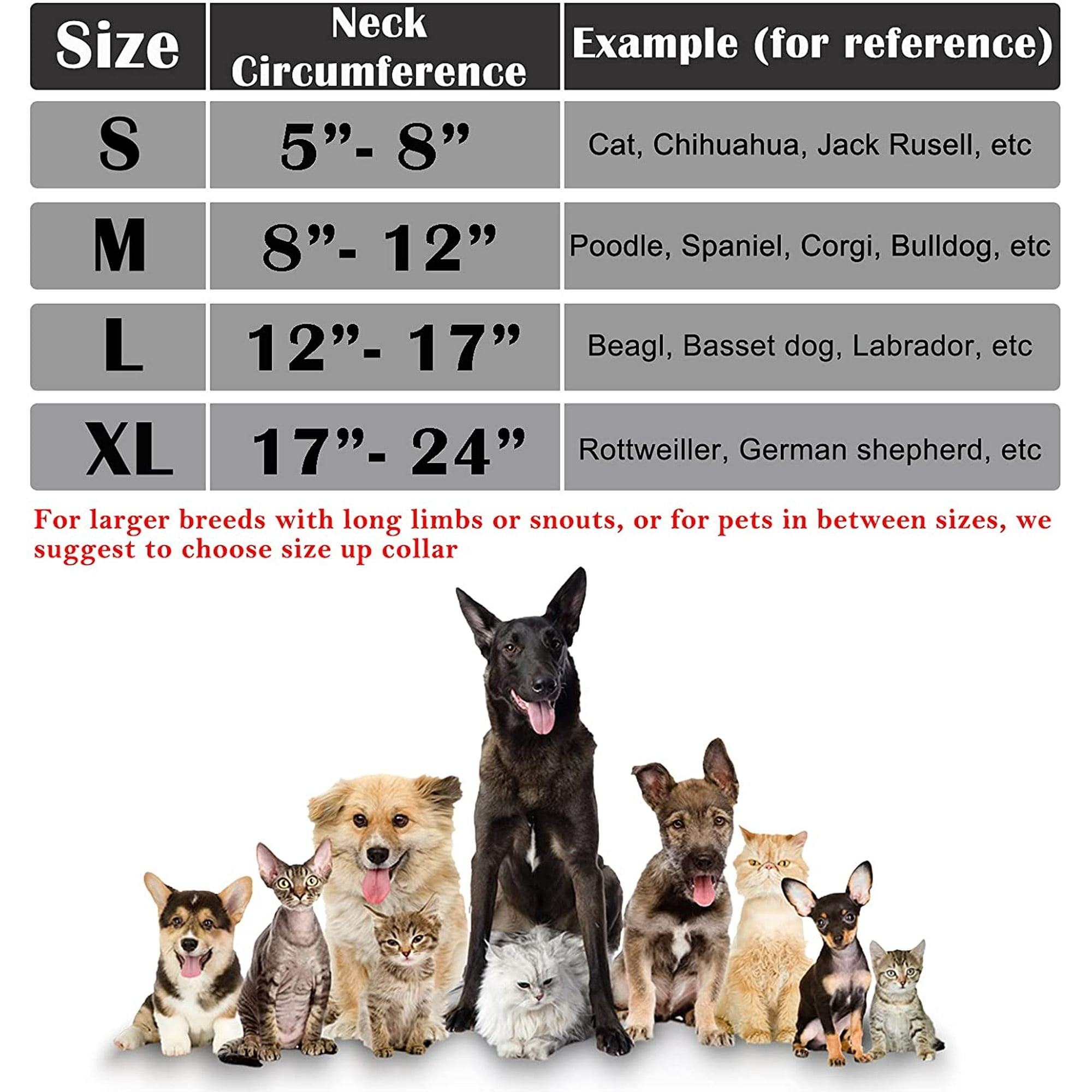 Lishi Inflatable Dog Cone Collar Soft Blow Up Protective Recovery Dog Collar Pet Donut Cone Collar Comfy Elizabethan Collar After Surgery For Mediu