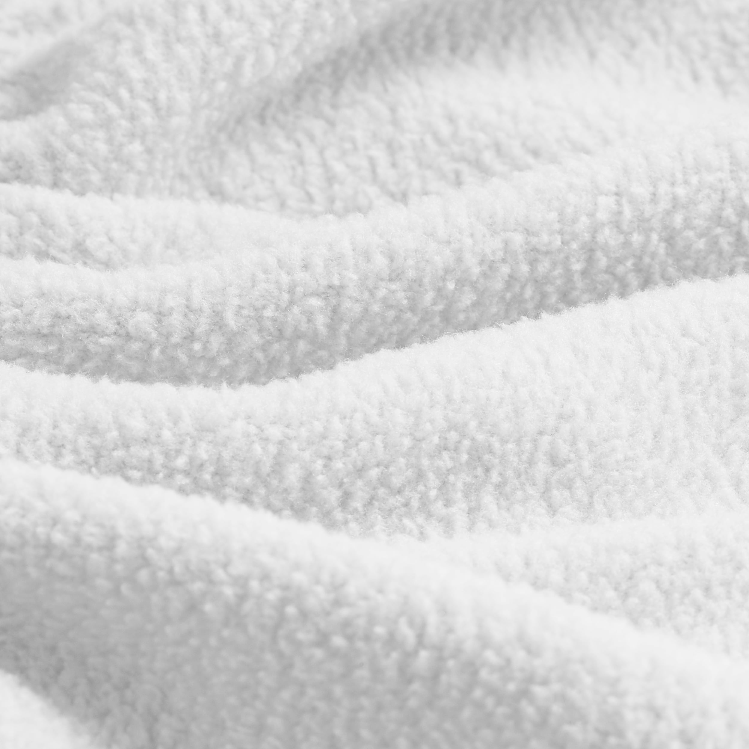 Bare Home Fleece Fitted Sheet, Plush Polar Fleece, Deep Pocket, Queen, 2 Pack, White