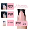 thumbnail image 3 of Nail Tips NOVO OVO Halloween Black French Tip Duck x240, 3 of 7