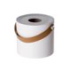 thumbnail image 1 of Soporte para caja de pañuelos, caja de pañuelos moderna con asas de cuero para encimeras de tocador de baño de oficina en casa (1pcblanco) TUNC Sencillez, 1 of 5