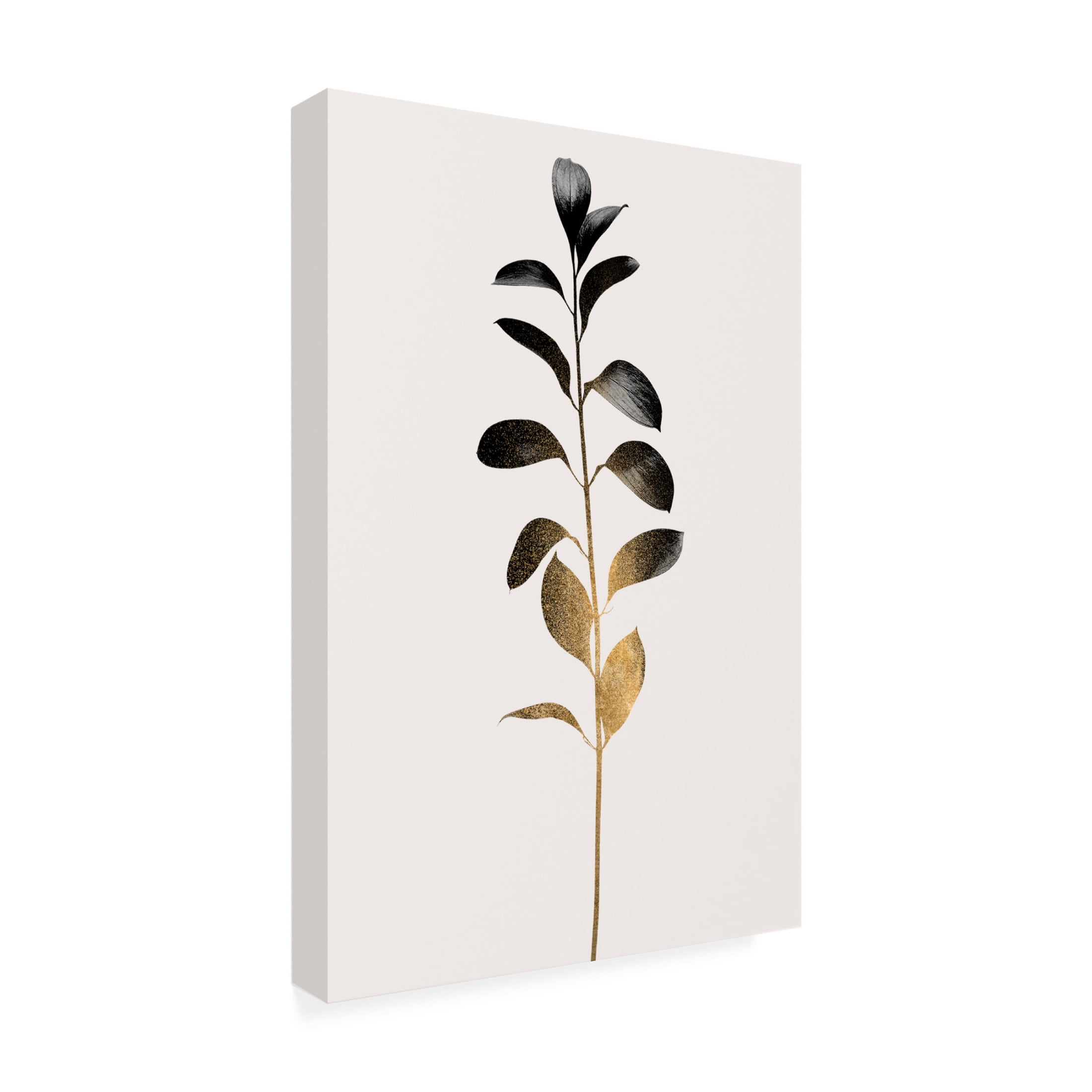Trademark Fine Art Kubistika Monochromatica No.9 Dark Gold Canvas Wall Art