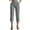 Gray, variant on Women's Capri Pants Lightweight Wide Leg Business Casual Button Elastic High Waist Cropped Pants Lounge Work Travel Hiking Walking Capris with Pockets Khaki S