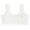 White, variant on 3PC Tween Girls Training Bra Cotton T-Shirt Bra Comfort No-Padded Wireless Comfort Sleeping Bralette, Multi-Pack, L