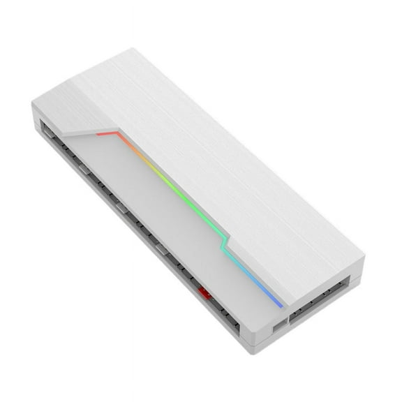 1 to 10 PWM & ARGB Hub Splitter 4 Pin PWM Hub 5V 3pin Addressable ARGB Adapter SATA Interface Concentrator for Case Fan