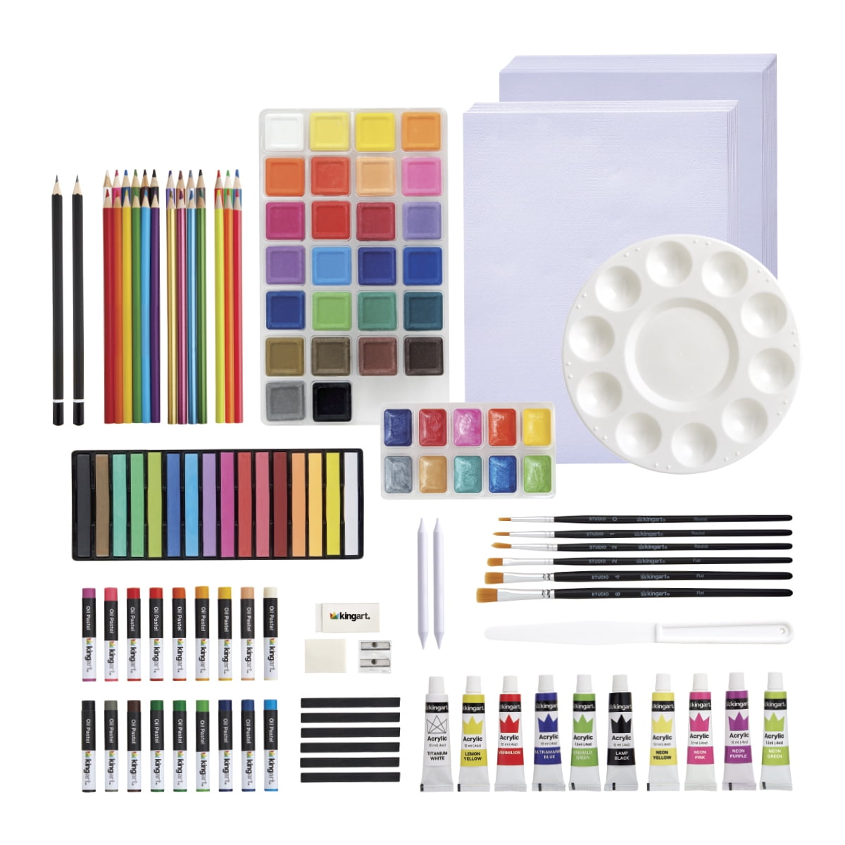 KINGART 175 Piece Complete Art Set for Drawing, Painting & Sketching