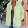 thumbnail image 4 of ZUKMRJPC Womens Fleece Jacket Full Zip Up Stand Collar Oversized Sweatshirt Fall Winter Warm Solid Color Casual Outwear with Pockets, 4 of 9