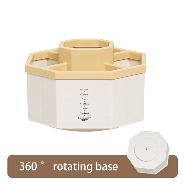 Sentmoon Deals of the Day Clearance Prime Multi-function Large-capacity Desktop Storage Box Student Office Pen Bucket Makeup Brush Rotating, 360-degree Rotating Personalized Pen Up to 40% off
