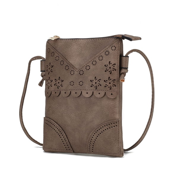 MKF Collection Women's Amentia Crossbody Bag by Mia K. - Taupe