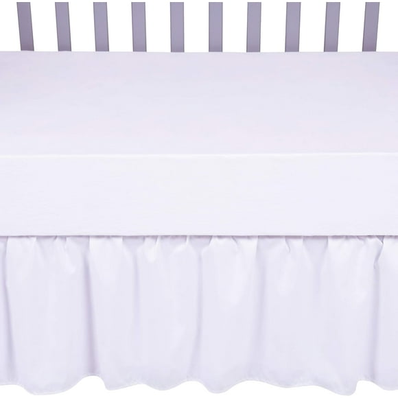 LAICAIW White Crib Skirt by