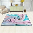thumbnail image 2 of XMXY Area Rugs Doormat Outdoor Entrance, Pink Blue Liquid Texture Facecloth Non-slip Floor Mat Rug for Living Room Kitchen Sink Area Indoor,36"x24", 2 of 9