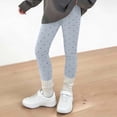 thumbnail image 2 of zbxnLI Girls Knitted Leggings Elastic Waist Polka Dots Bottoms Fashion Comfy Casual Pants for Kids 2-13 Years, 2 of 5