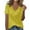 Yellow, variant on Seductiva Women's T-Shirts Short Sleeve Summer Tops Knitted Short Sleeve Women's Slim and Versatile Striped Shirt Solid Color Knitted Casual Summer Tops Trendy Solid Loose Fit Tshirt Basic Tees