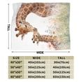 thumbnail image 5 of Giraffe Family Love Blanket Safari Wildlife Floral Art Mother Day Gift Soft Cozy Fleece Throw Blanket 50x40, 5 of 6