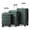 Green, variant on LiteHaven Luggage Sets 3 Piece, PP Hard Case Suitcase Set with Built-in Lock Spinner Wheels, Lightweight Durable Carry on Luggage for Business Travel Black
