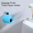 thumbnail image 3 of KOKOSIRI Toilet Paper Holder Toilet Roll Holder Bathroom Kitchen Washroom T-304 Stainless Steel Wall Mounted Polished Chrome B2003CH, 3 of 8