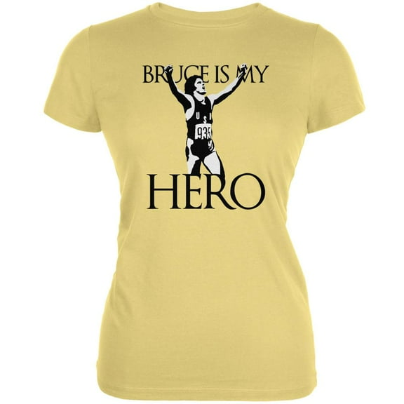 Bruce Is My Hero Yellow Juniors Soft T-Shirt
