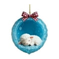 thumbnail image 1 of Adornos de cueva de cristal de hielo | Decoración de animales del bosque invernal | Criaturas de cueva de acrílico 2D con detalles de copos de nieve | Adornos para árboles de Navidad y paredes, 1 of 1
