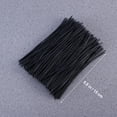 thumbnail image 4 of FRCOLOR 500pcs 15cm Plastic Coated Iron Wire Twist Ties Cable Wrap Organizer Ties (Black), 4 of 6