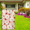 thumbnail image 3 of Wukai Daisy and Ladybug Print Garden Flag 12.5x18 Inch Double Sided Sun-resistant Rain-resistant, Wrinkle-resistant Colorfast(Only Flag), 3 of 7