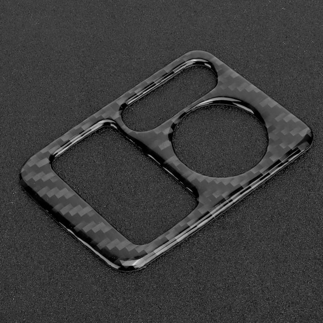 Rearview Mirror Switch Trim Door Mirror Switch Cover Carbon Fiber Car Interior Accessory Rearview Mirror Adjustment Switch Trim Soft Carbon Fiber Electric Adjusting Knob Cover Fits