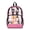 Corgi Cherry Blossom Pink Polka Dots, variant on COEQINE Clear Backpack for School Multi-Pocket Bookbag PVC Polyester See Through Book Bag with Padded Shoulder Straps, Heavy Duty Work Bag Transparent Daypack, Black Cat Polka Dots