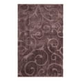 thumbnail image 3 of Unique Loom Floral Shag Collection Area Rug - Carved (5' 1" x 8' Rectangle Violet), 3 of 7